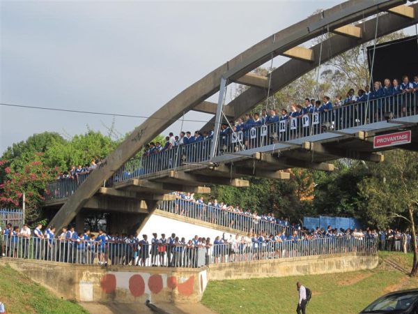 Bryanston High School recently staged a silent protest on the bridge over William Nicol Drive to #StopRape. This will be repeated on Friday the 1st and 8th of March.